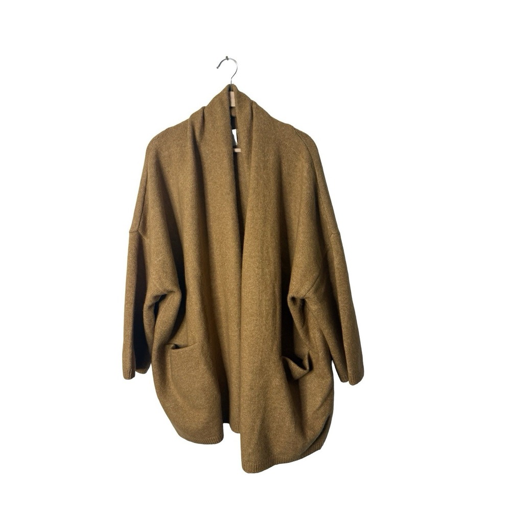 Beryll Women's CASHMERE Cocoon Oversize Cardigan Sweater brown One Size